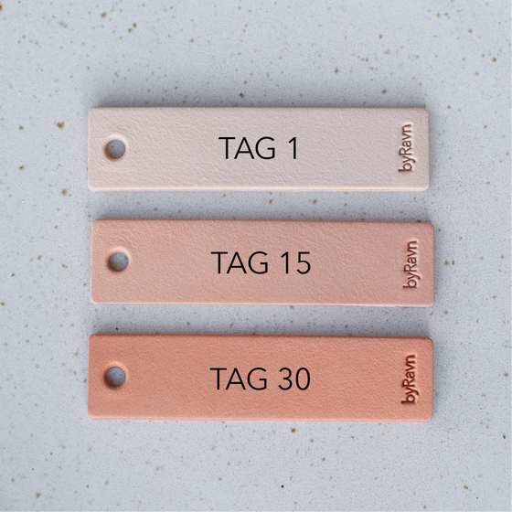 Leather changes color over time 